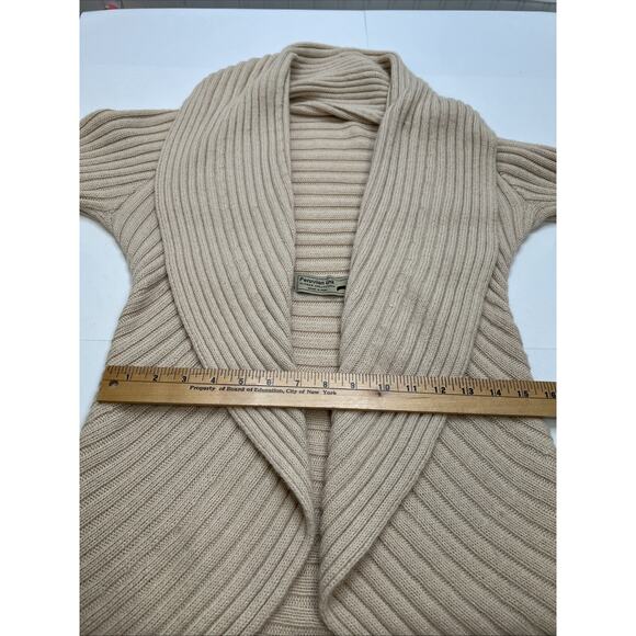 Peruvian Link Alpaca Collection Open Front Cardigan Pockets Knit Shawl One Size - Picture 7 of 8